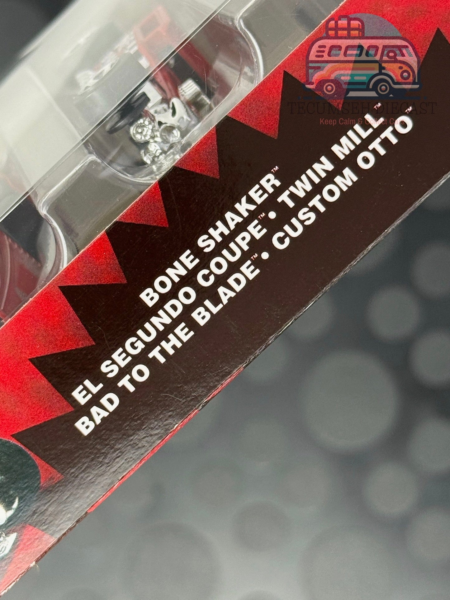80e anniversaire de Mattel - Bad to the Blade / El Segundo Coupe / Bone Shaker / Twin Mill / Custom Otto