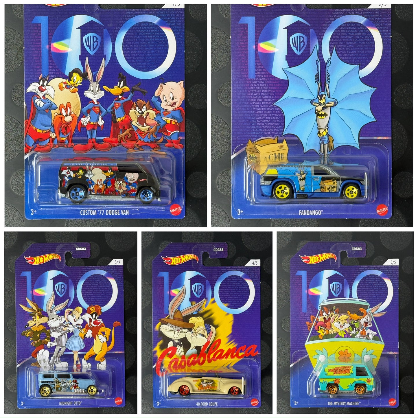 Warner Brothers 100th Anniversary Series - Set of 5
