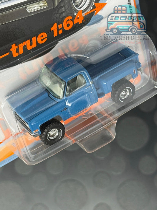 Chevy Silverado Stepside 1981 (bleu moyen)
