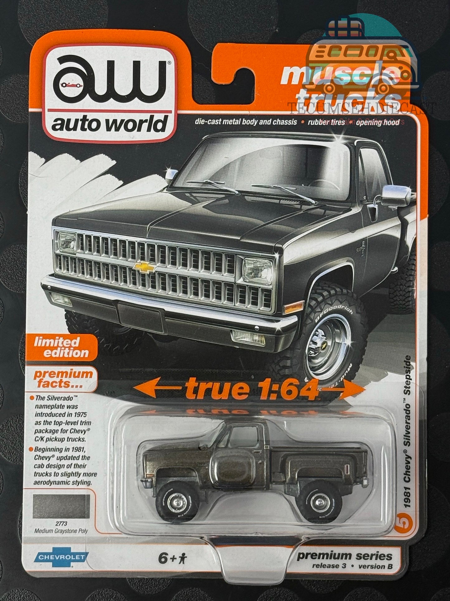 1981 Chevy Silverado Stepside (Medium Graystone Poly)