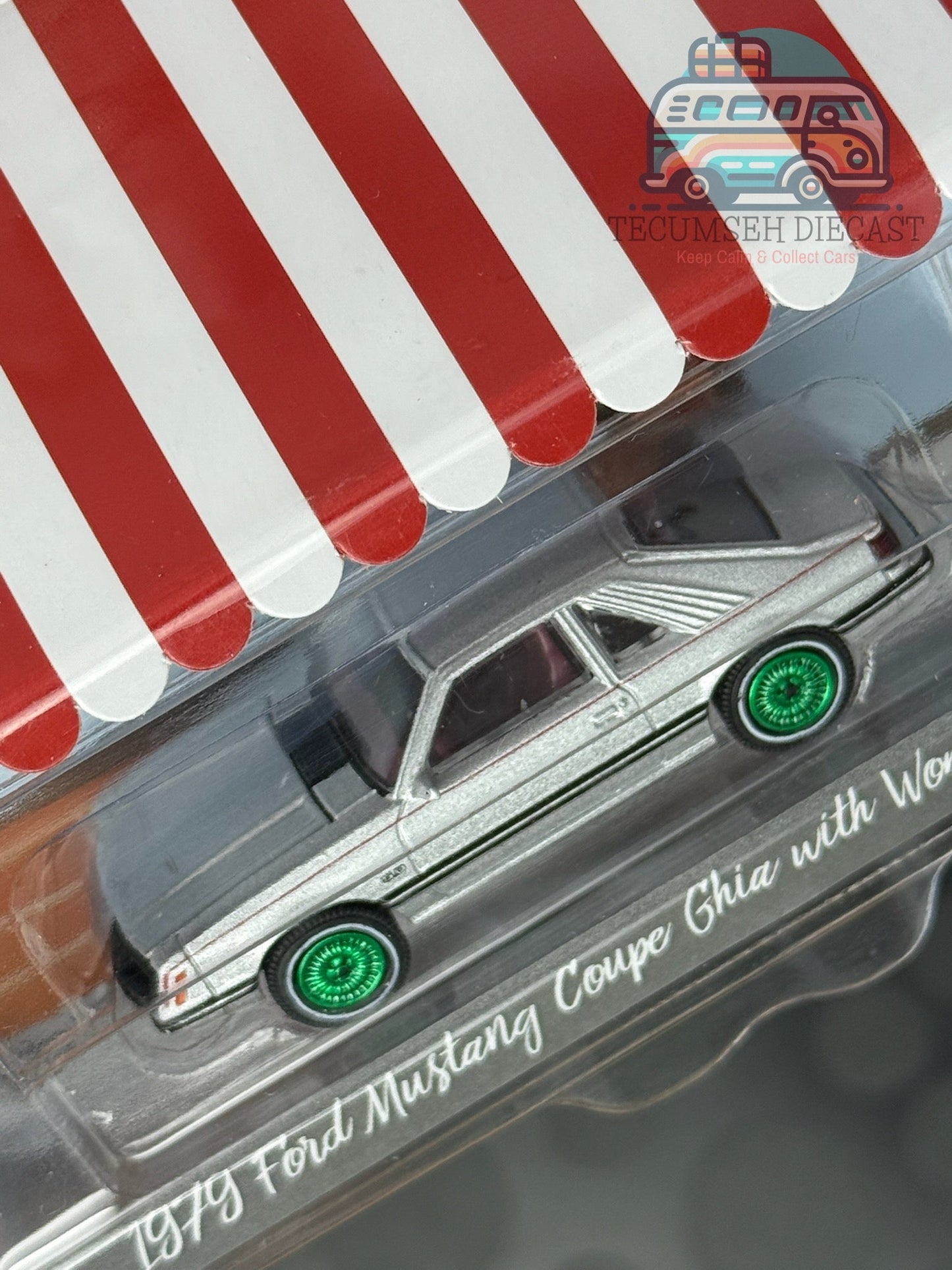 1979 Ford Mutsang Coupe Ghia with Woman in a Dress [GREENIE]