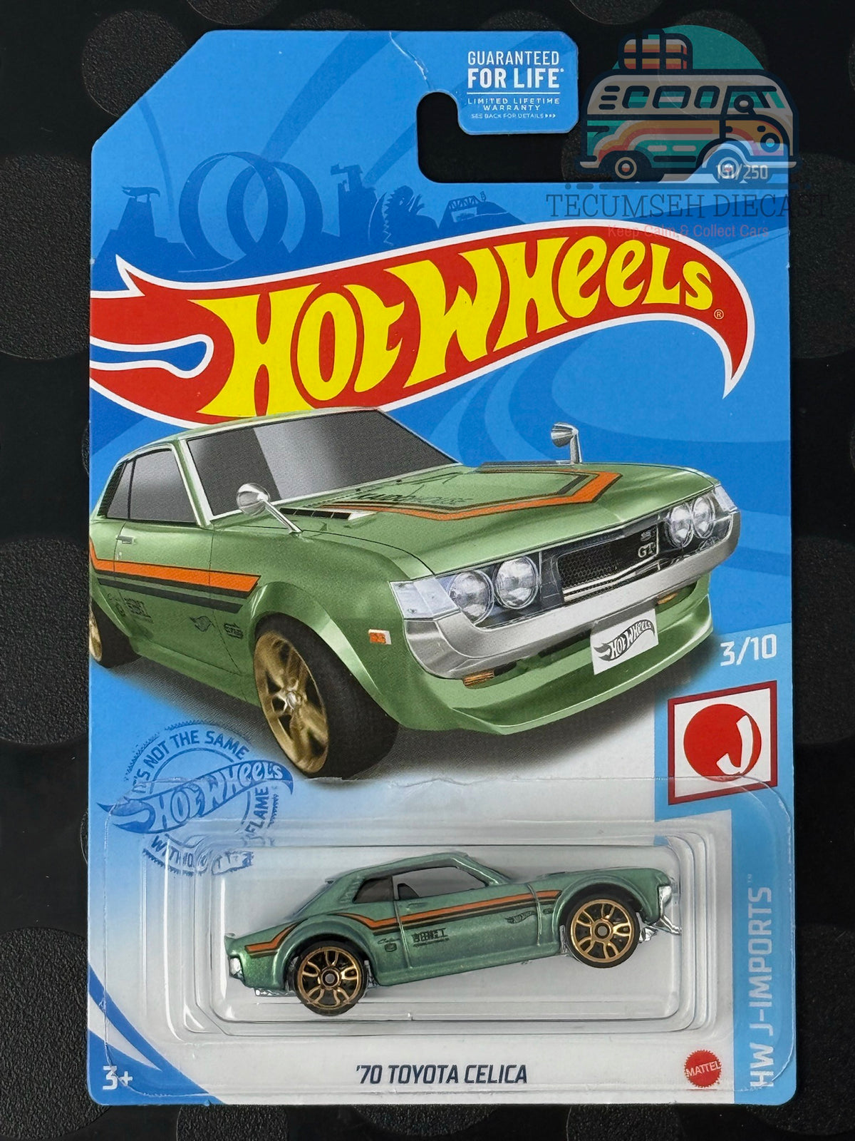 Toyota Celica de 1970 (1re couleur - Verte)