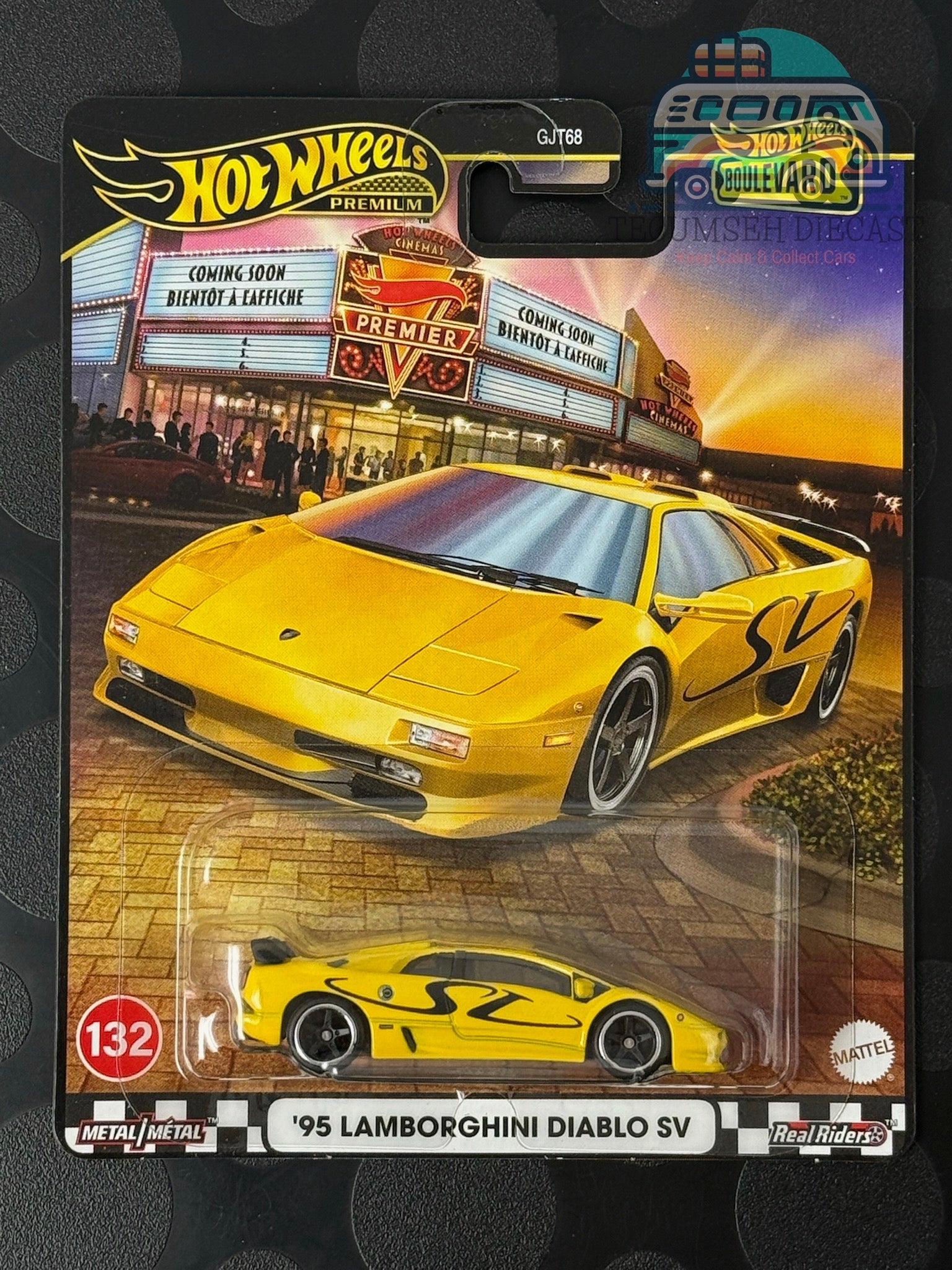 ホットウィール　1995 ランボルギーニ・ディアブロ SV -　チケットカー 95 Lamborghini Diablo SV (Boulevard #132) – Tecumseh Diecast