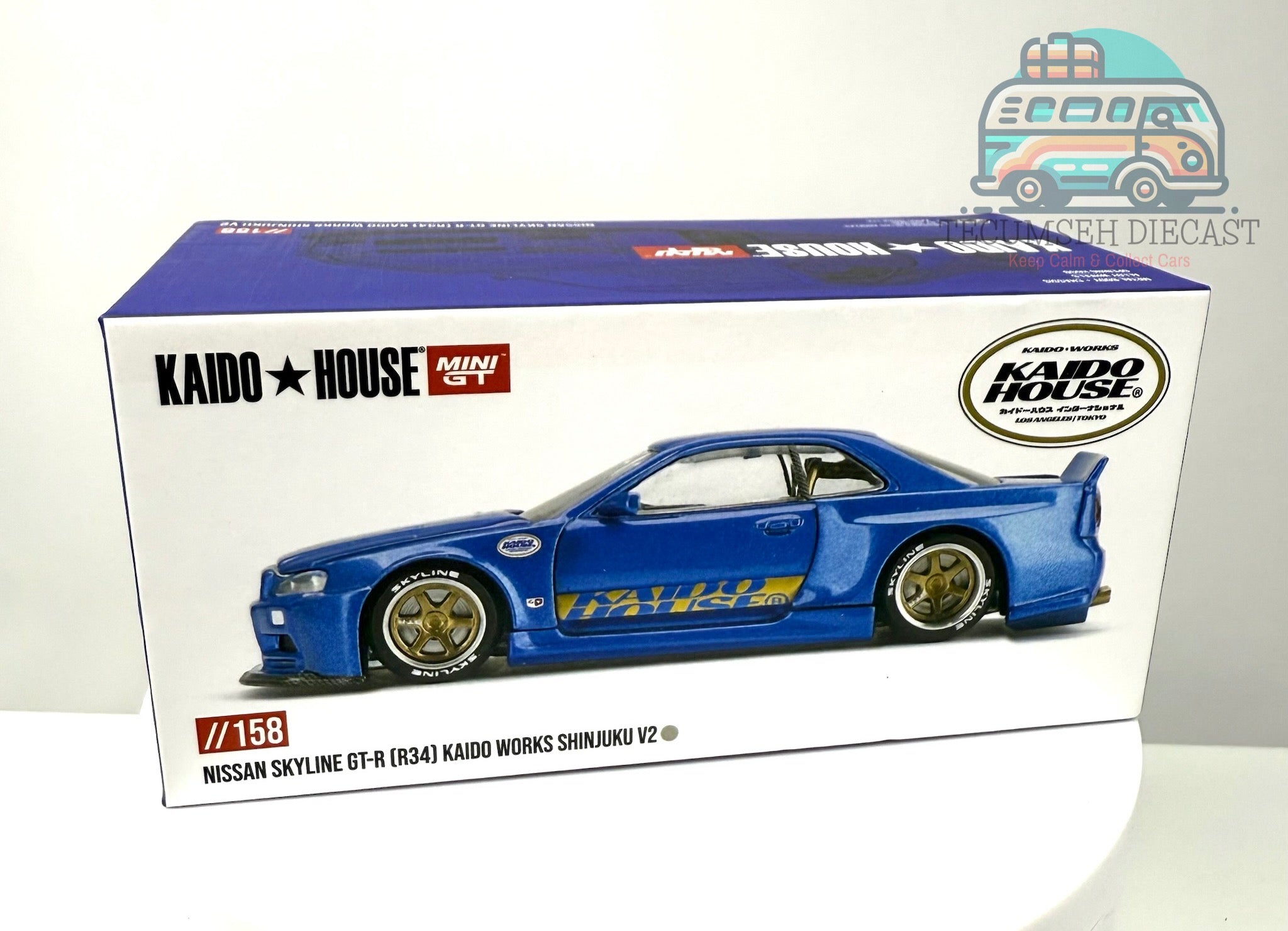 Nissan Skyline GT-R (R34) Shinjuku V2 Blue – Tecumseh Diecast