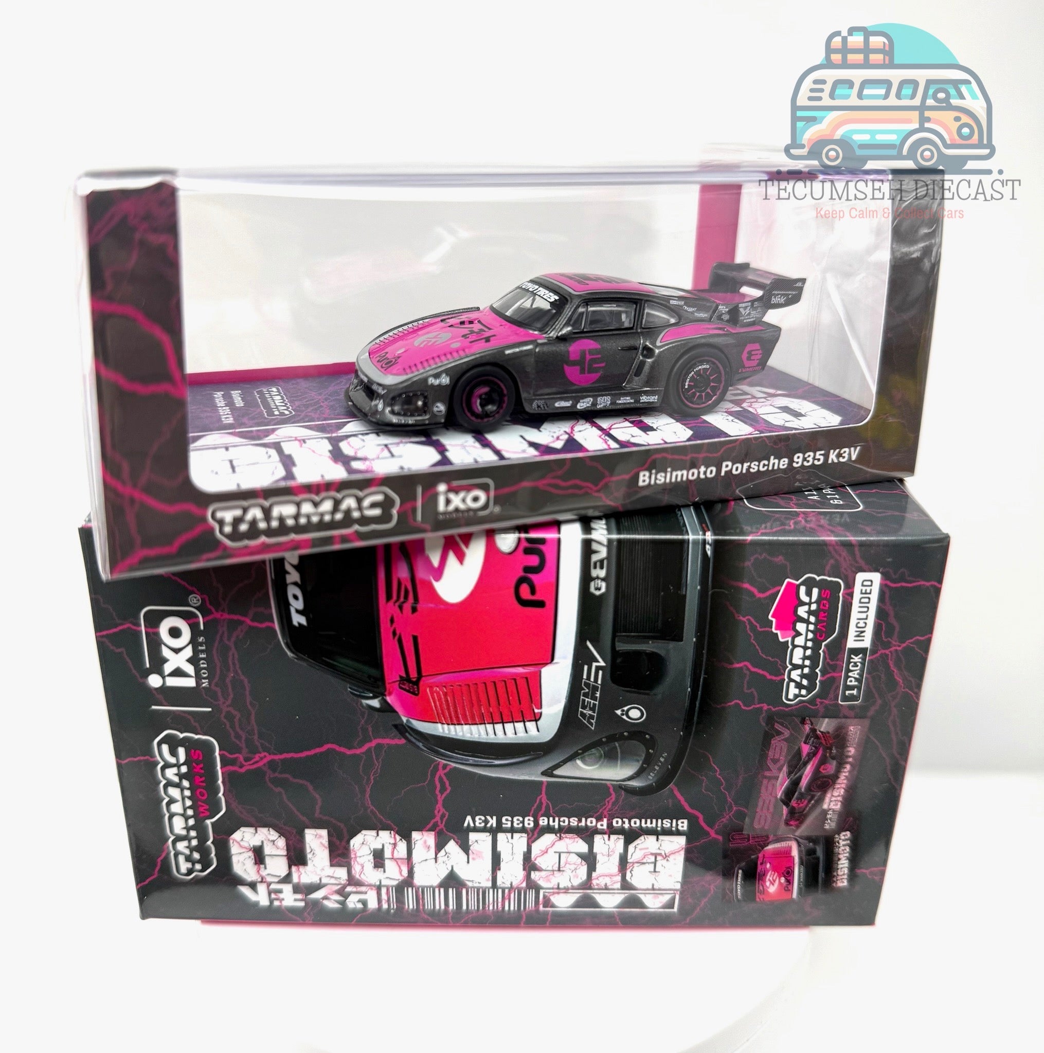 Bisimoto Porsche 935 K3V with Trading Cards - IXO Models Collab